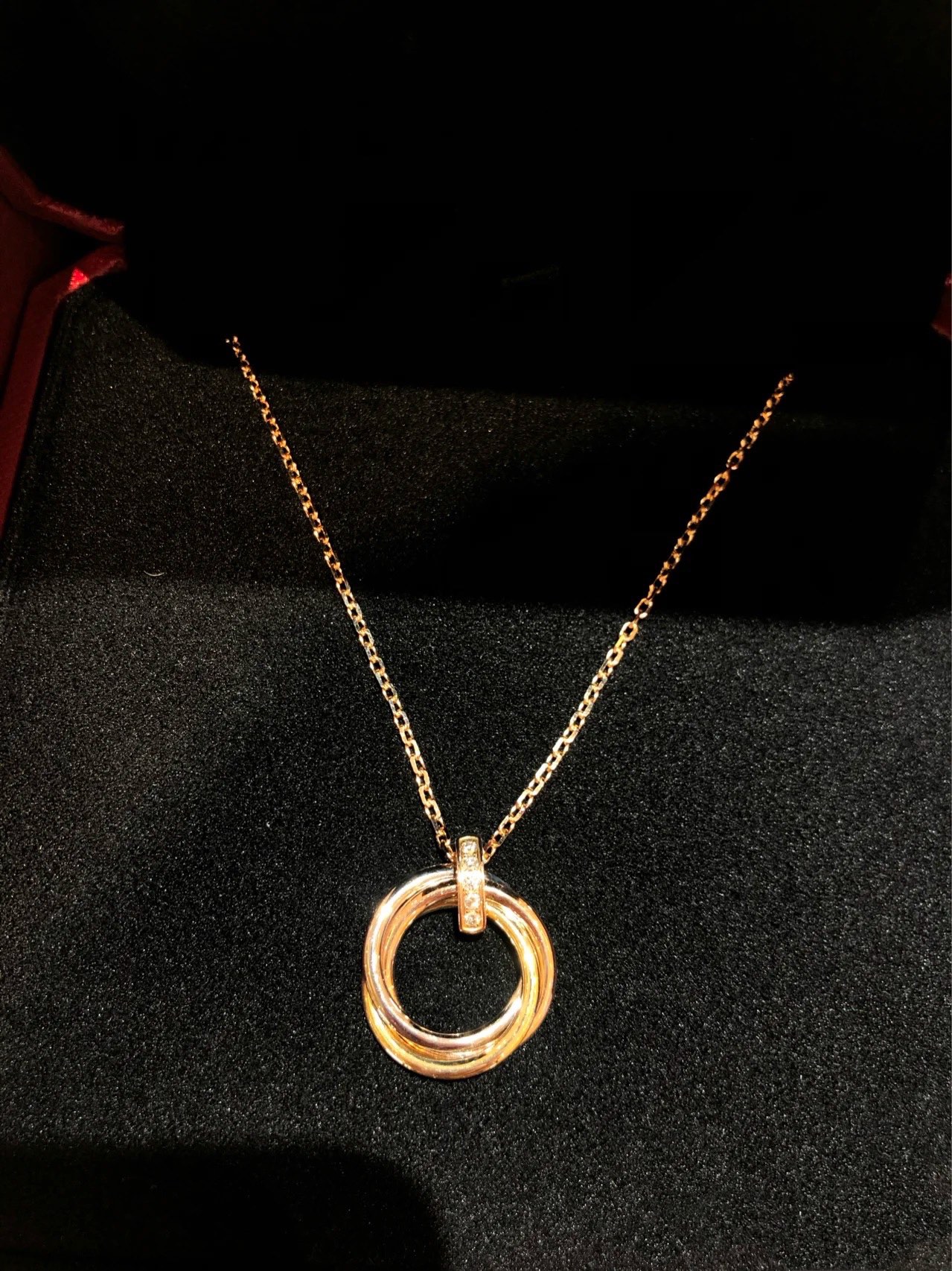 Cartier Mixed Three Metal Color Trinity Necklace - Best Replica Jewelry™