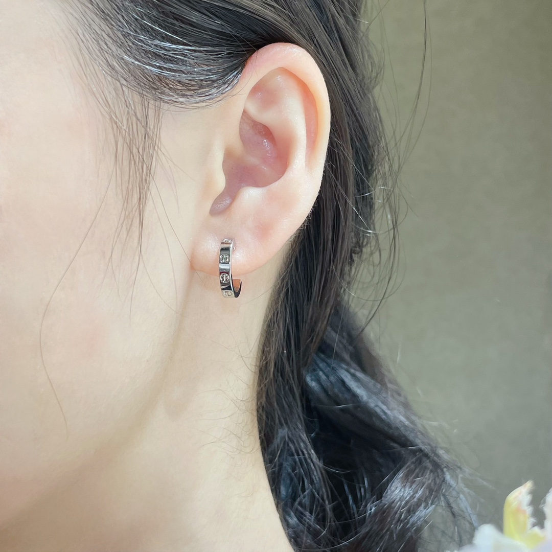 Cartier LOVE Half Hoop Earrings - Best Replica Jewelry™