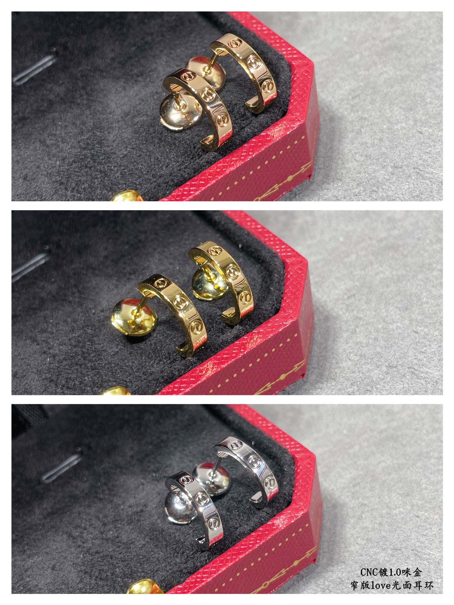 Cartier LOVE Half Hoop Earrings - Best Replica Jewelry™