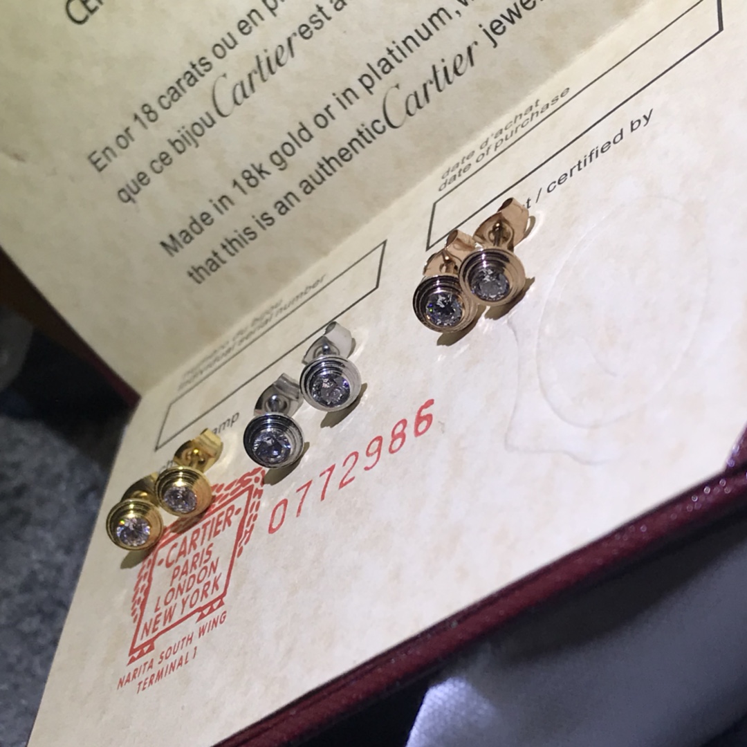 Cartier Diamond d'Amour Stud Earrings - Best Replica Jewelry™