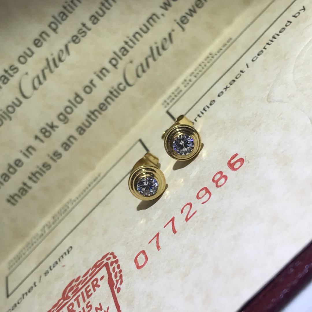 Cartier Diamond d'Amour Stud Earrings - Best Replica Jewelry™