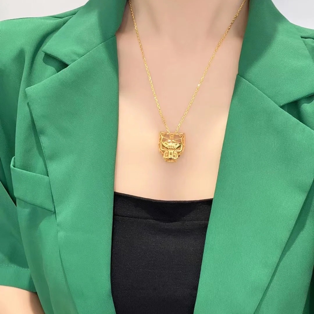 Cartier Leopard Panthère de Pendant Necklace - Best Replica Jewelry™