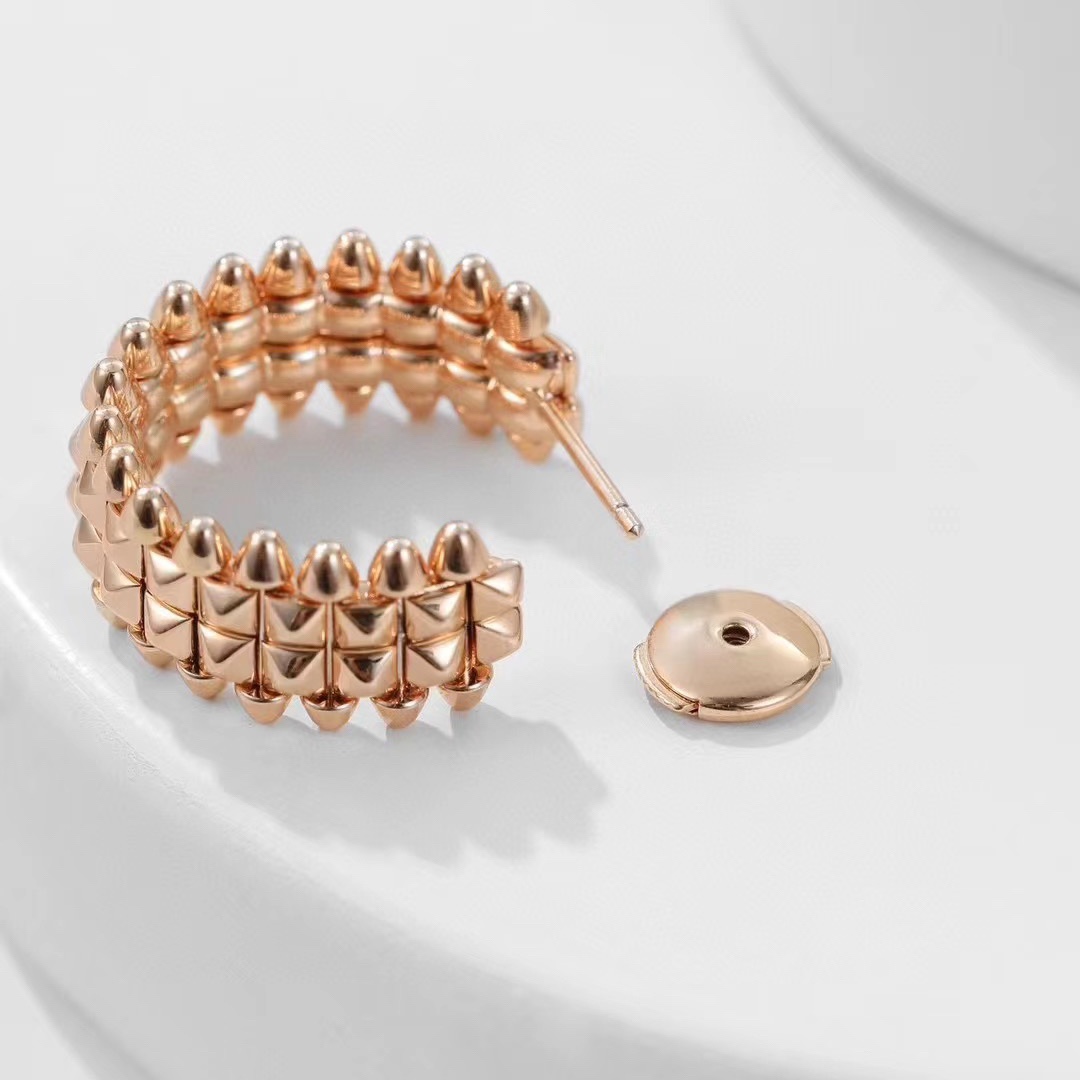 Cartier Clash de Cartier Hoop Earrings, Double Row - Best Replica Jewelry™