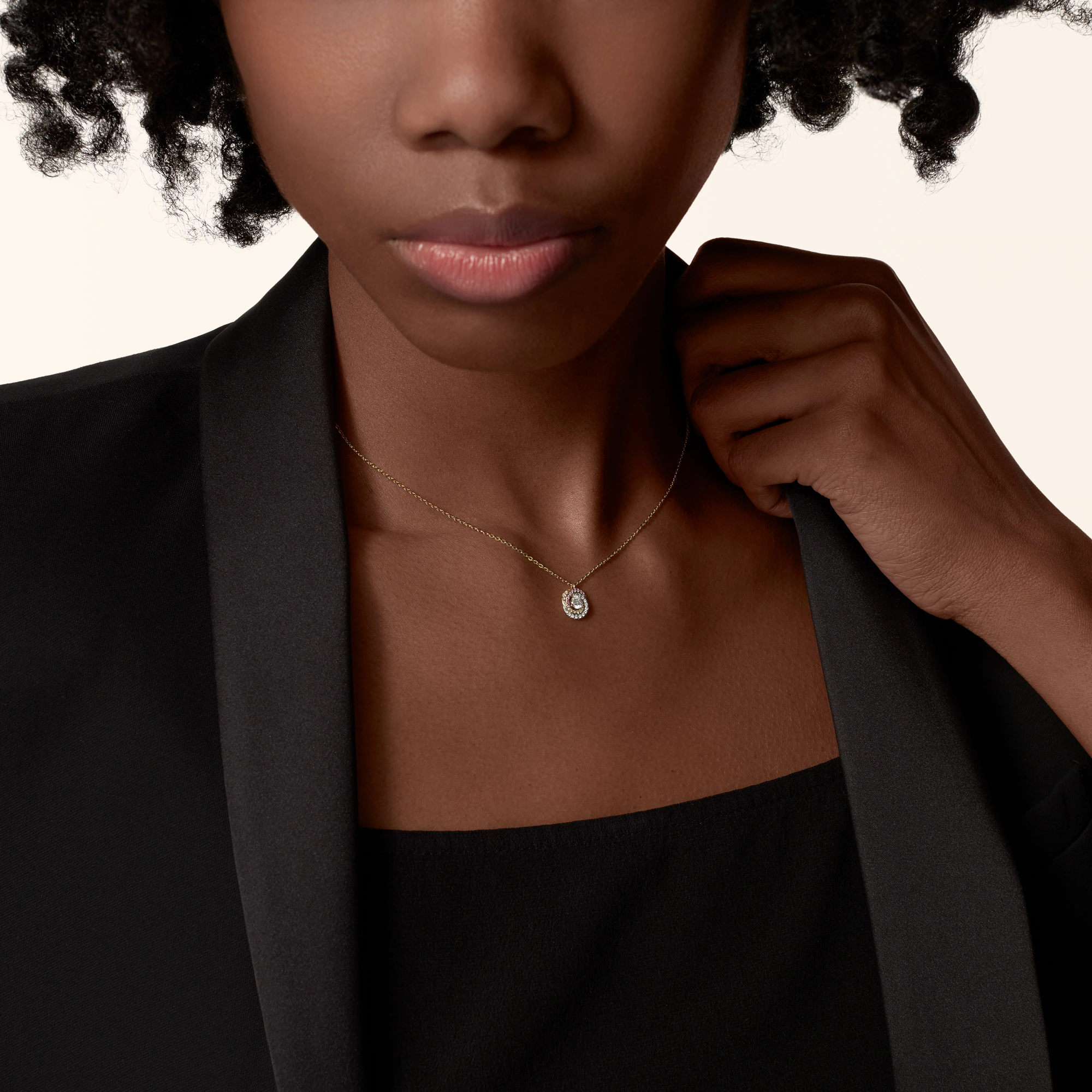 Cartier Full Diamond Paved Trinity Pendant Necklace - Best Replica Jewelry™