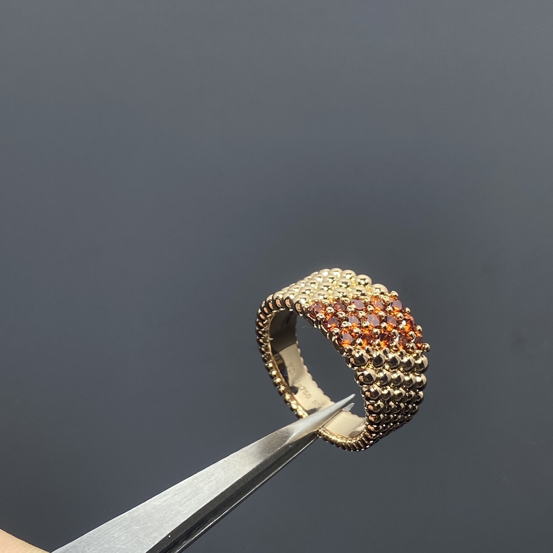 VCA Perlee Couleurs Ring, 5 Rows - Best Replica Jewelry™