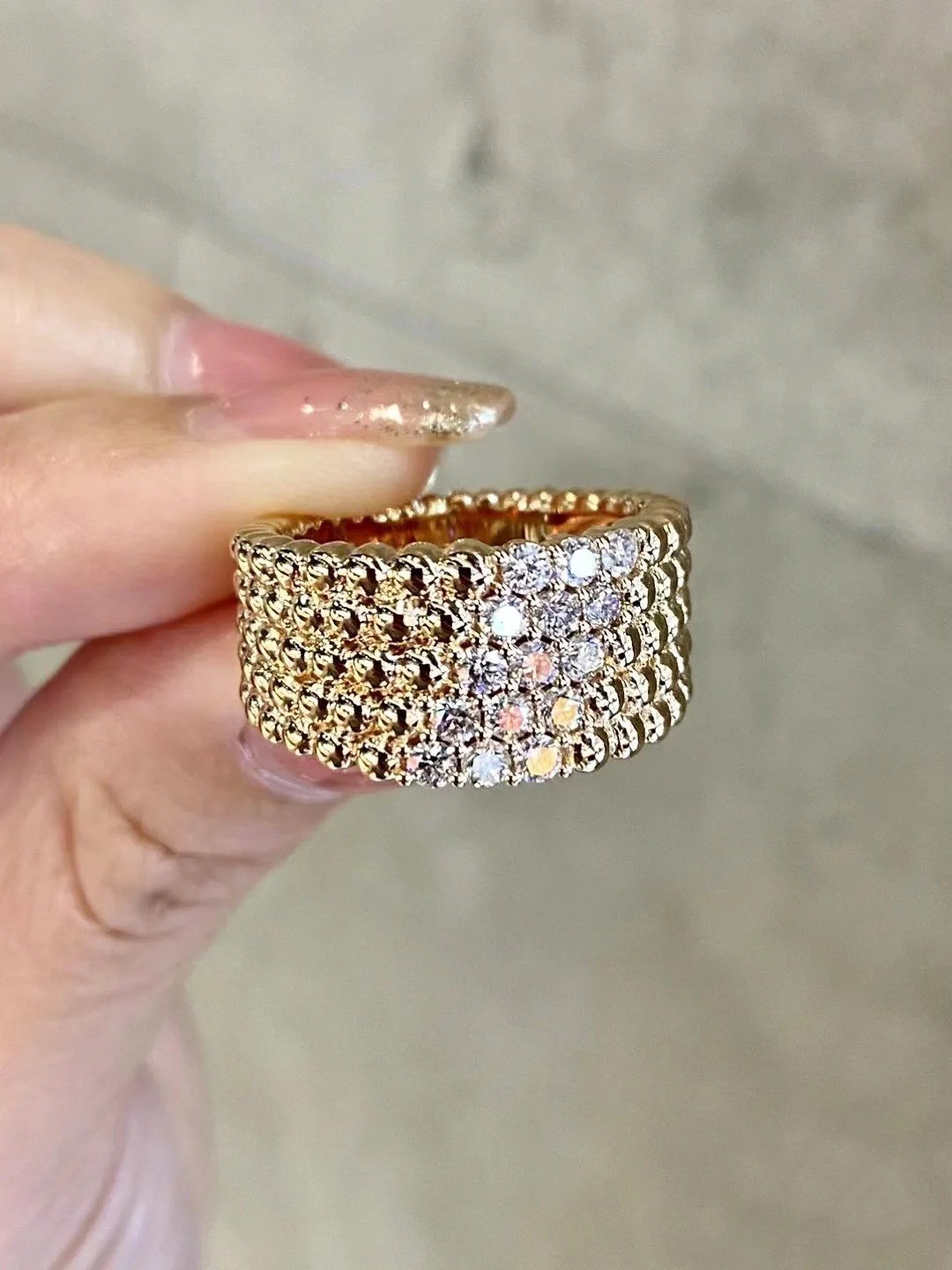 VCA Perlee Diamond Ring - Best Replica Jewelry™