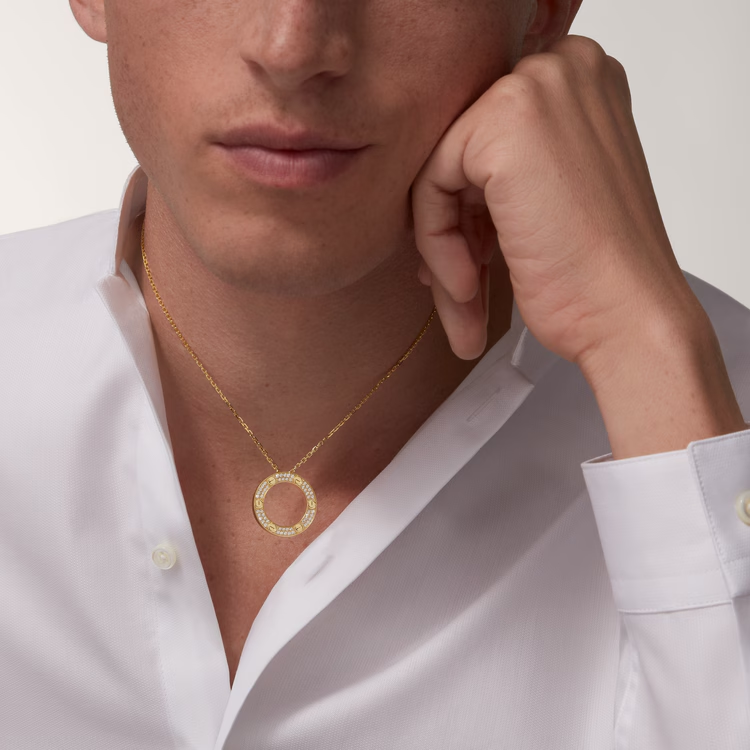 Cartier Diamond Paved LEVE LOVE Pendant Necklace - Best Replica Jewelry™