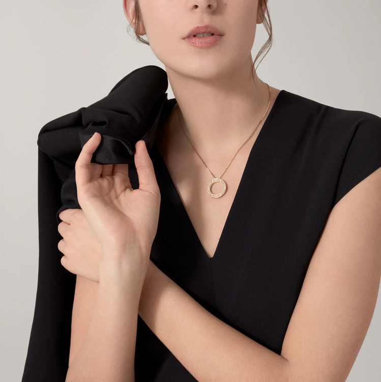 Cartier Diamond Paved LEVE LOVE Pendant Necklace - Best Replica Jewelry™