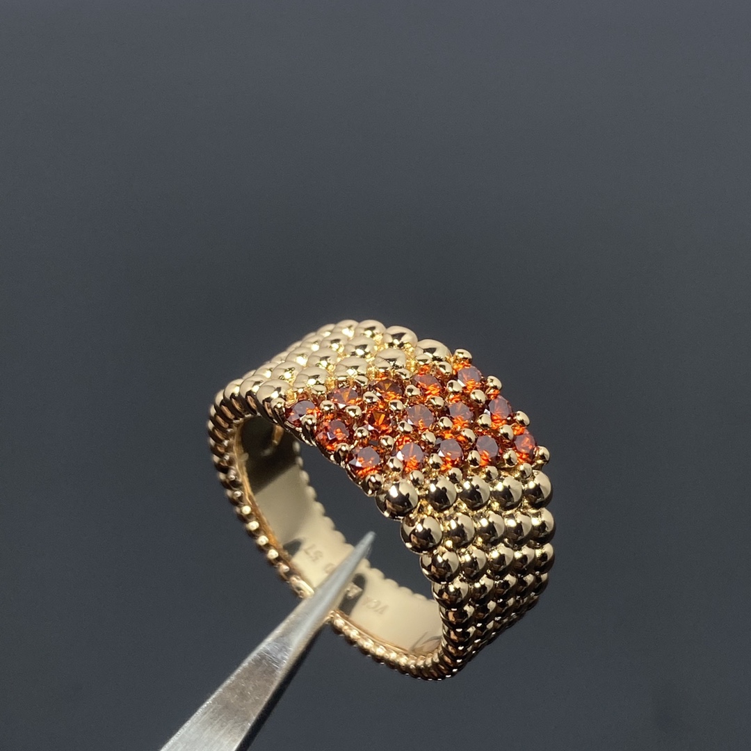 VCA Perlee Couleurs Ring, 5 Rows - Best Replica Jewelry™