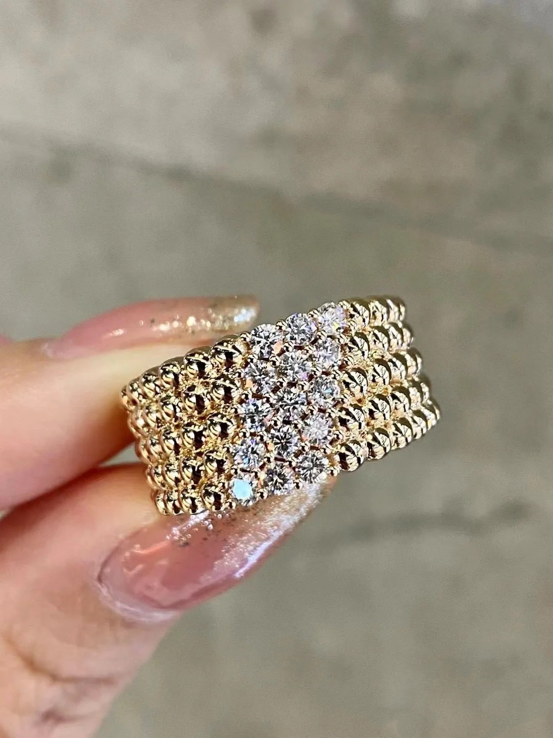 VCA Perlee Diamond Ring - Best Replica Jewelry™