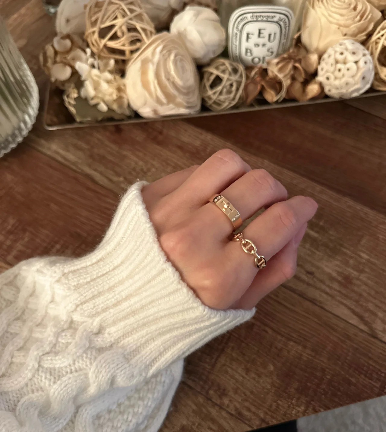 Hermes Rose Gold Kerry Ring - Best Replica Jewelry™