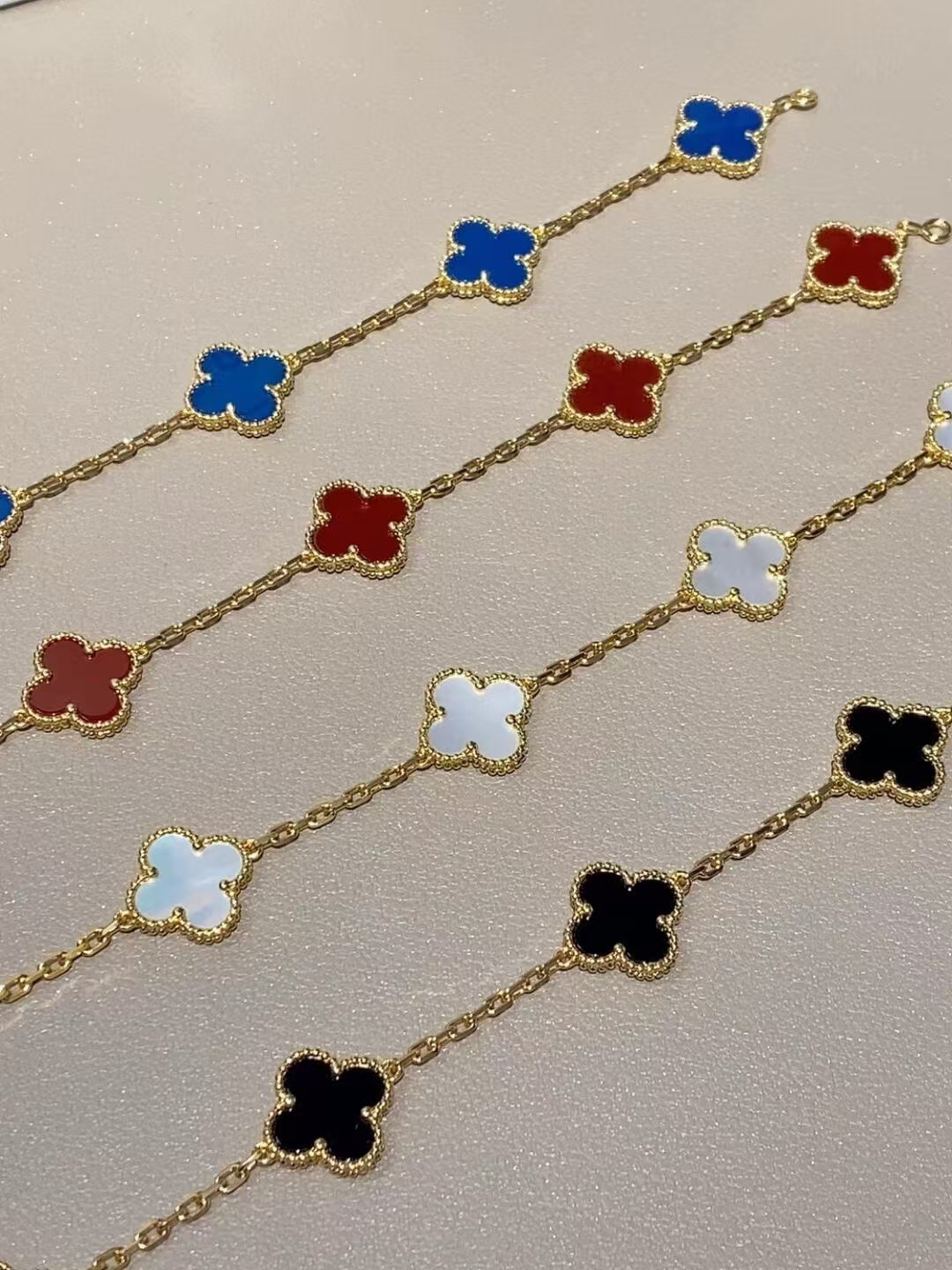 VCA Alhambra Bracelet Replica in 18K Yellow Gold