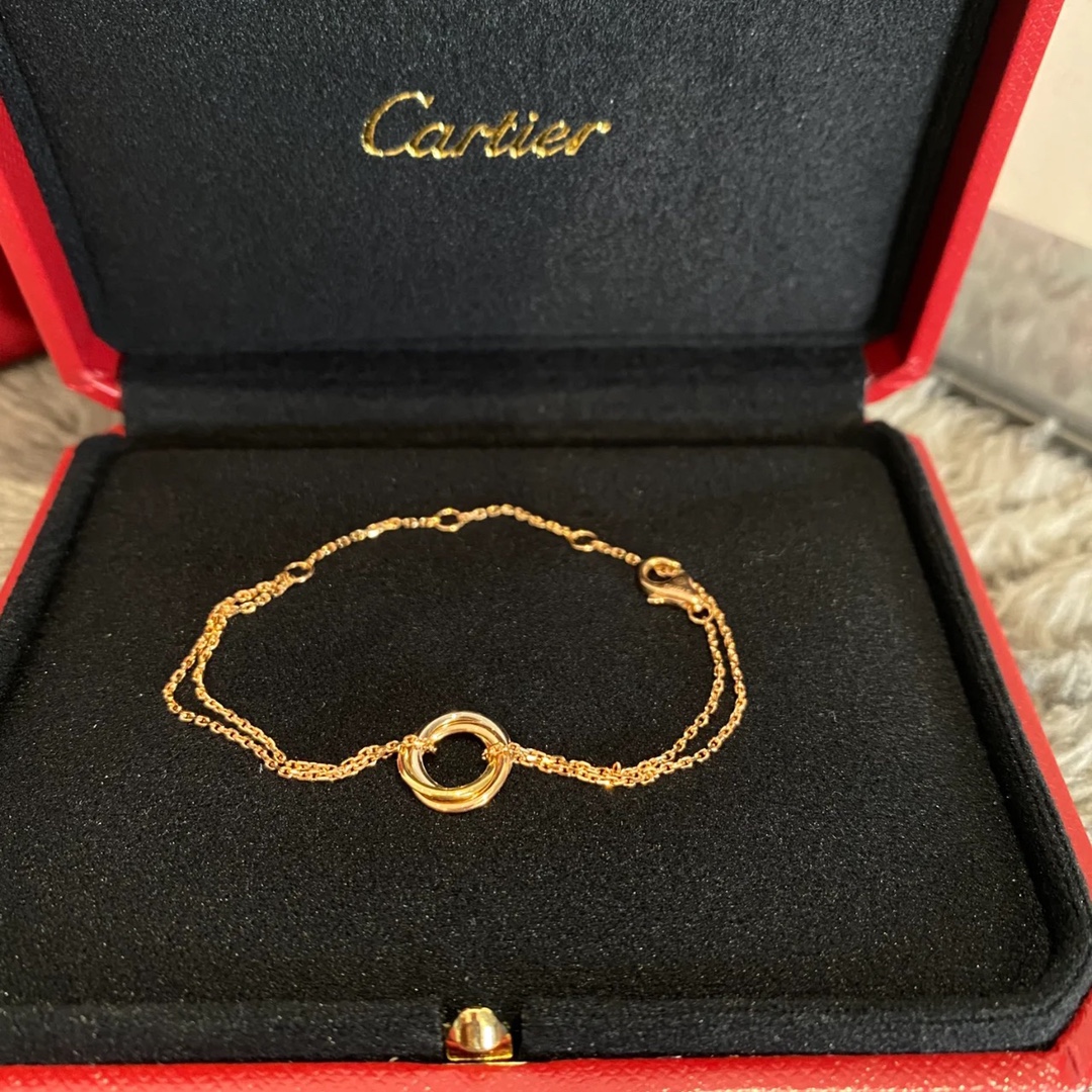Cartier No Diamond Trinity Chain Bracelet