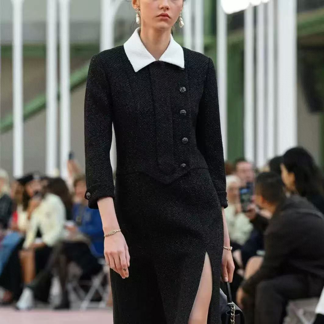 Chanel Rhinestone Open Cuff Bangle Bracelet