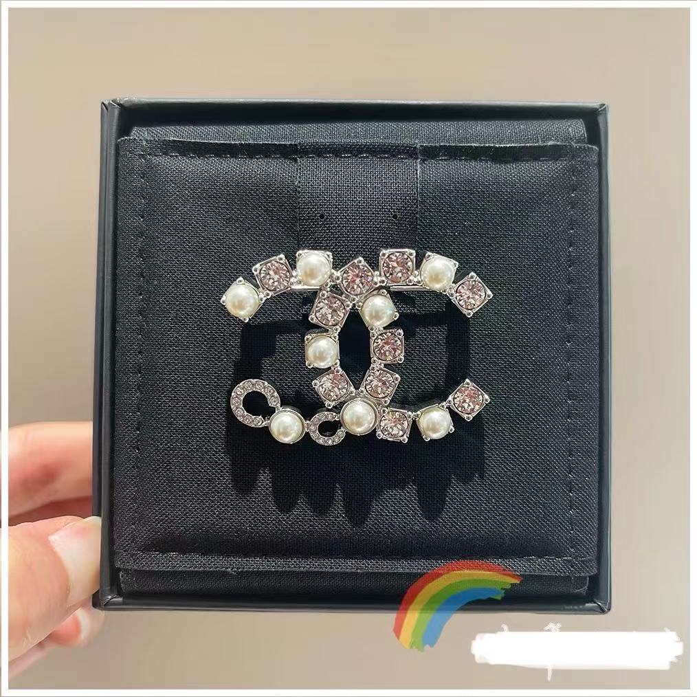 Chanel Rhinestone Pearl Coco Brooch