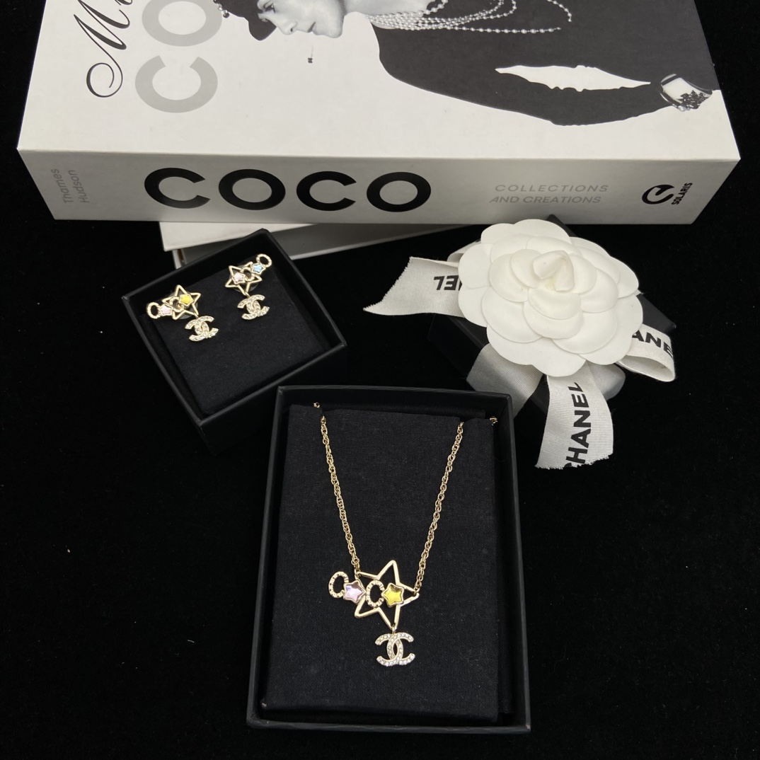 Chanel Dreamy Star Earrings Necklace - Best Replica Jewelry™