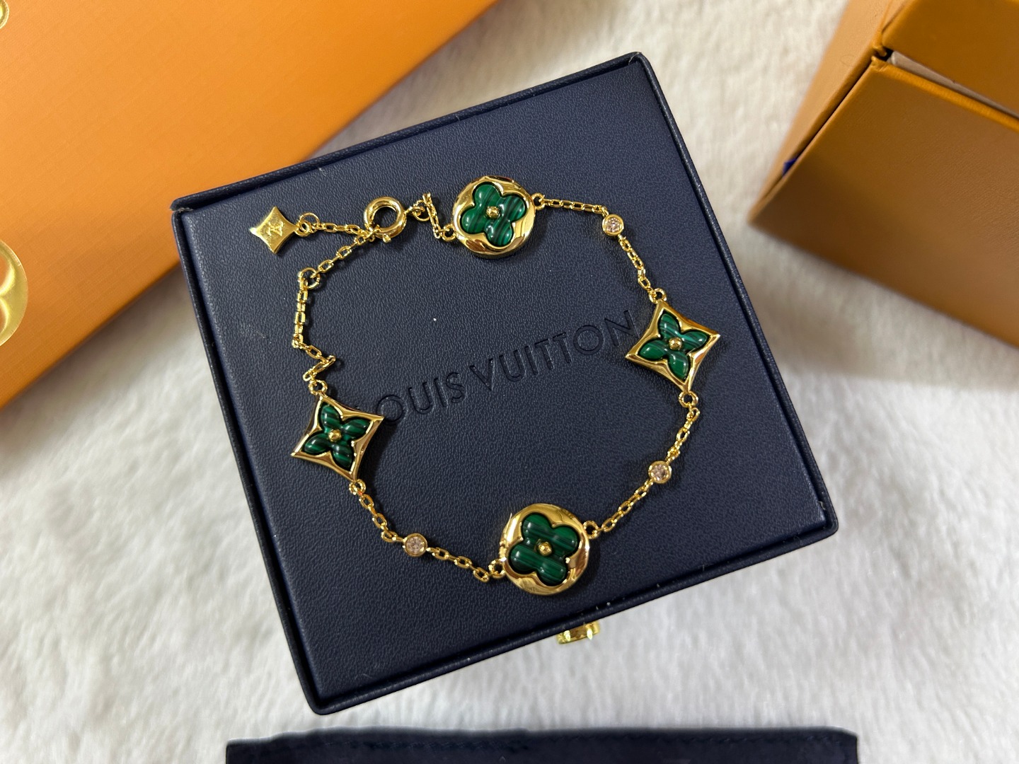 Louis Vuitton Malachite Color Blossom BB Star Sun Bracelet - Best Replica Jewelry™