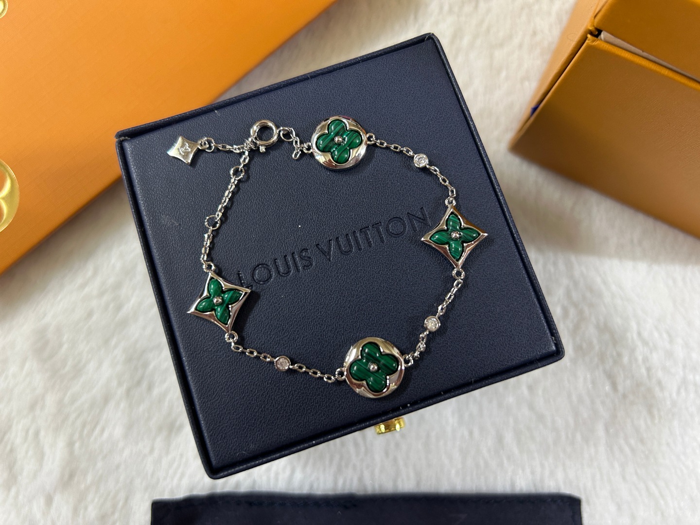 Louis Vuitton Malachite Color Blossom BB Star Sun Bracelet - Best Replica Jewelry™