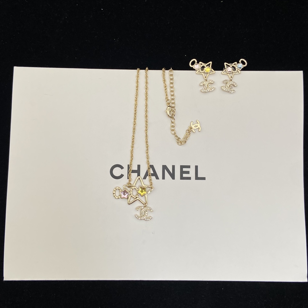 Chanel Dreamy Star Earrings Necklace - Best Replica Jewelry™