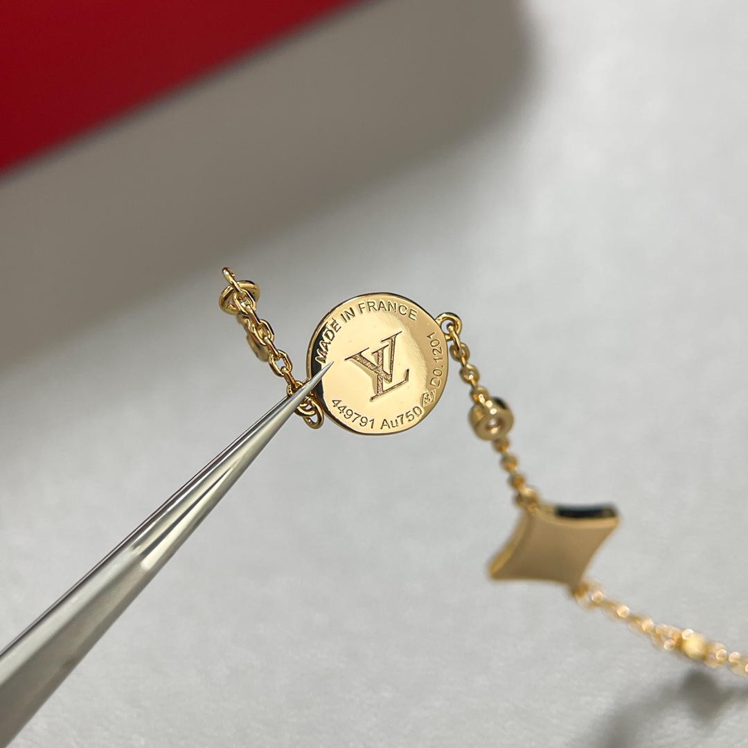 Louis Vuitton 4 Motifs Blue Amazonite Bracelet - Best Replica Jewelry™