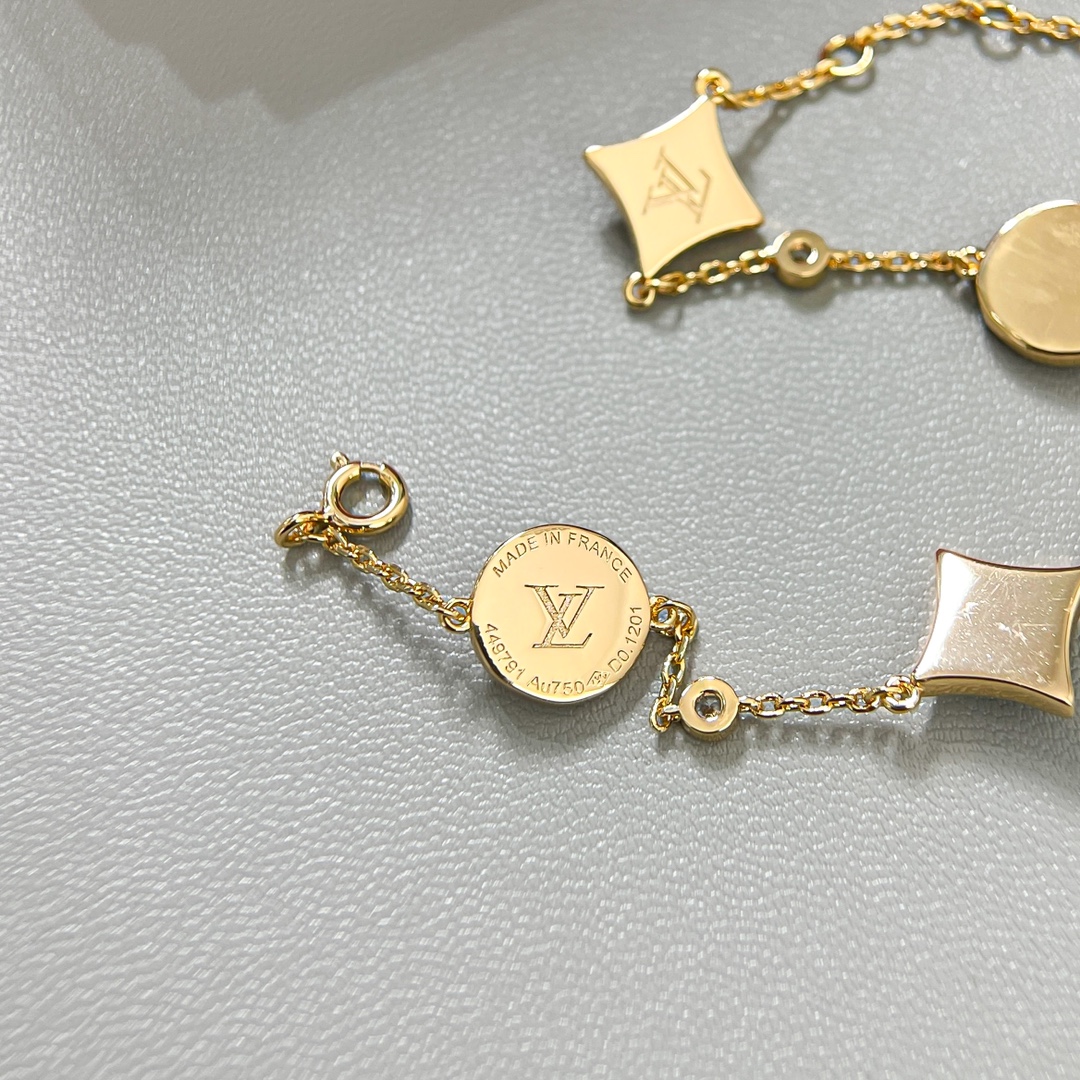 Louis Vuitton 4 Motifs Blue Amazonite Bracelet - Best Replica Jewelry™