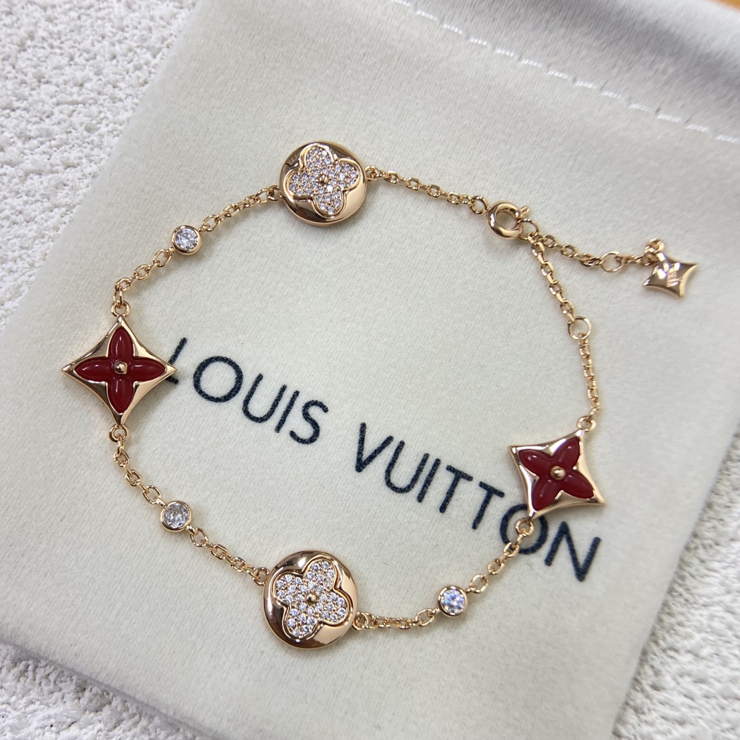 Louis Vuitton Red Carnelian Star Sun Bracelet - Best Replica Jewelry™