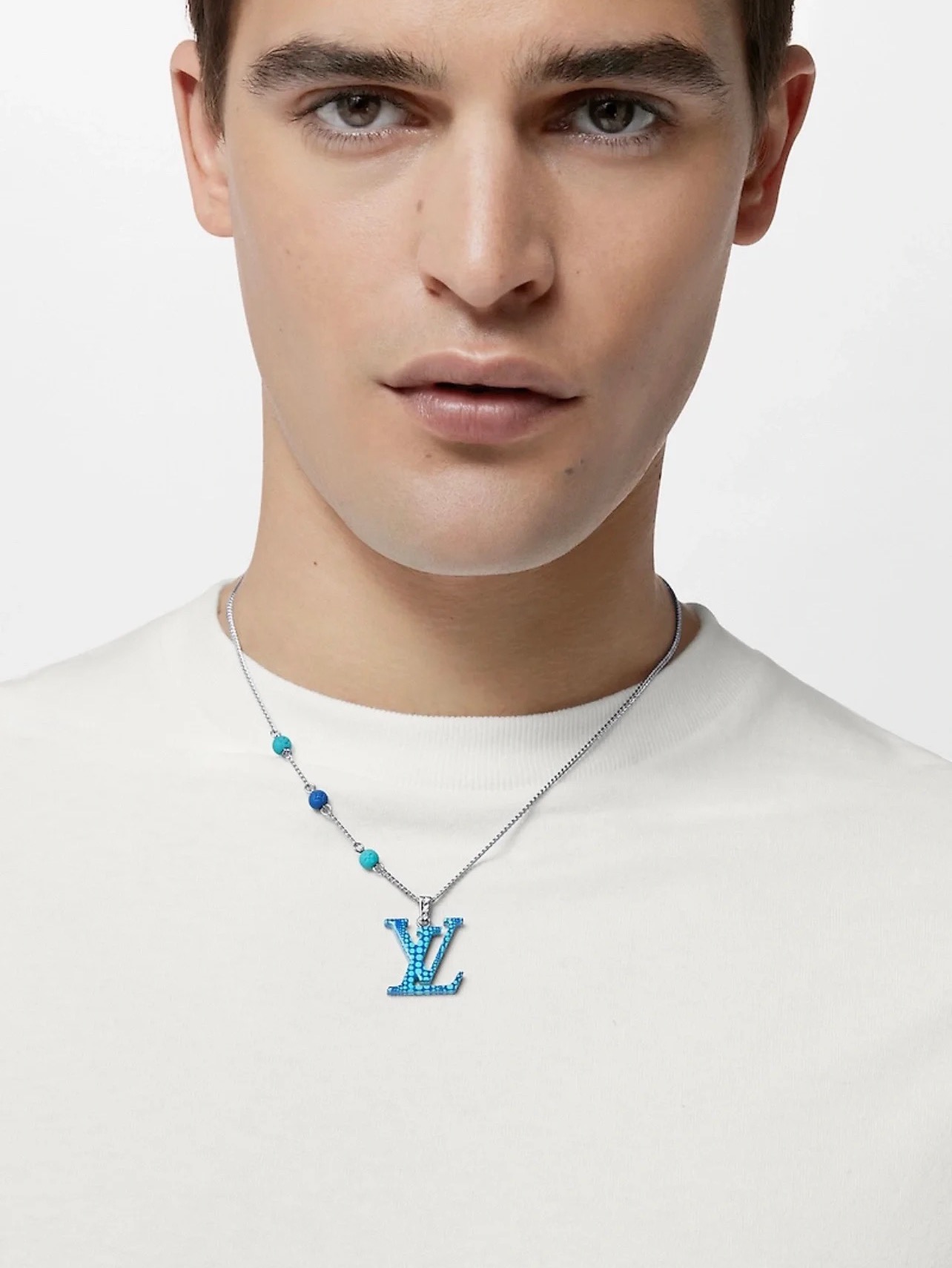 Louis Vuitton Pumpkin LV Monogram Pendant Necklace - Best Replica Jewelry™