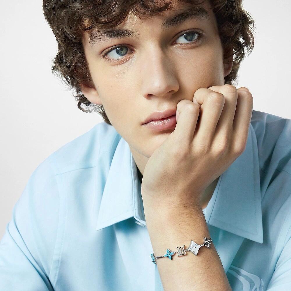 Louis Vuitton Cuban Chain LV Monogram Men Bracelet Necklace - Best Replica Jewelry™