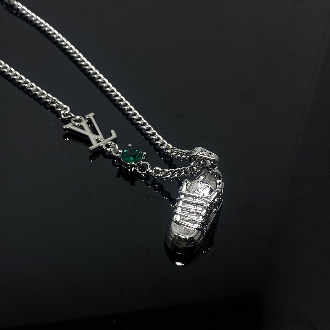 Louis Vuitton Shoe Sneaker Pendant Necklace - Best Replica Jewelry™