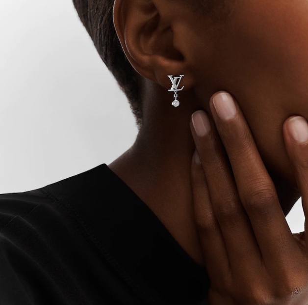 Louis Vuitton LV Monogram Stud Earrings - Best Replica Jewelry™
