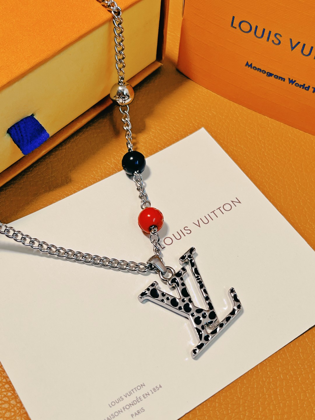Louis Vuitton LV x YK Monogram Mens Necklace - Best Replica Jewelry™