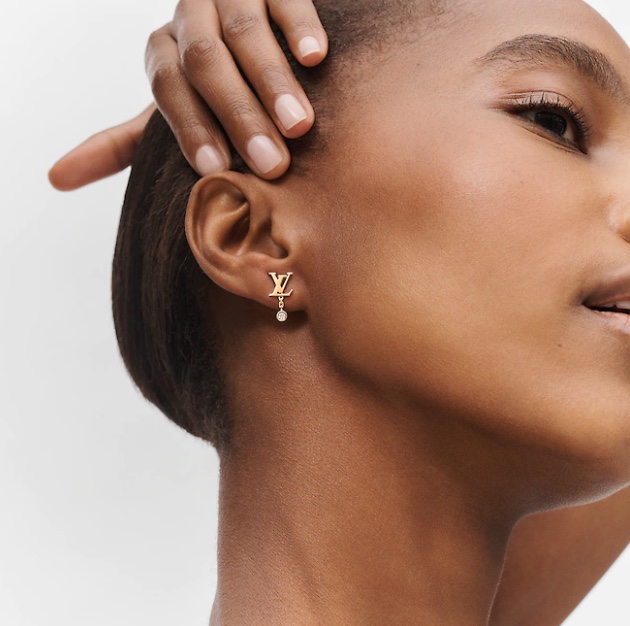 Louis Vuitton LV Monogram Stud Earrings - Best Replica Jewelry™