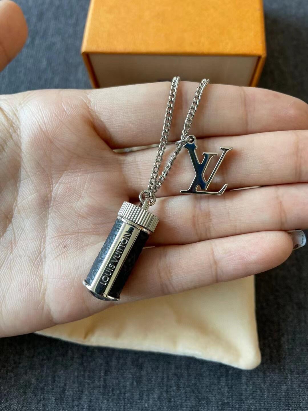 Louis Vuitton Perfume Bottle Necklace - Best Replica Jewelry™