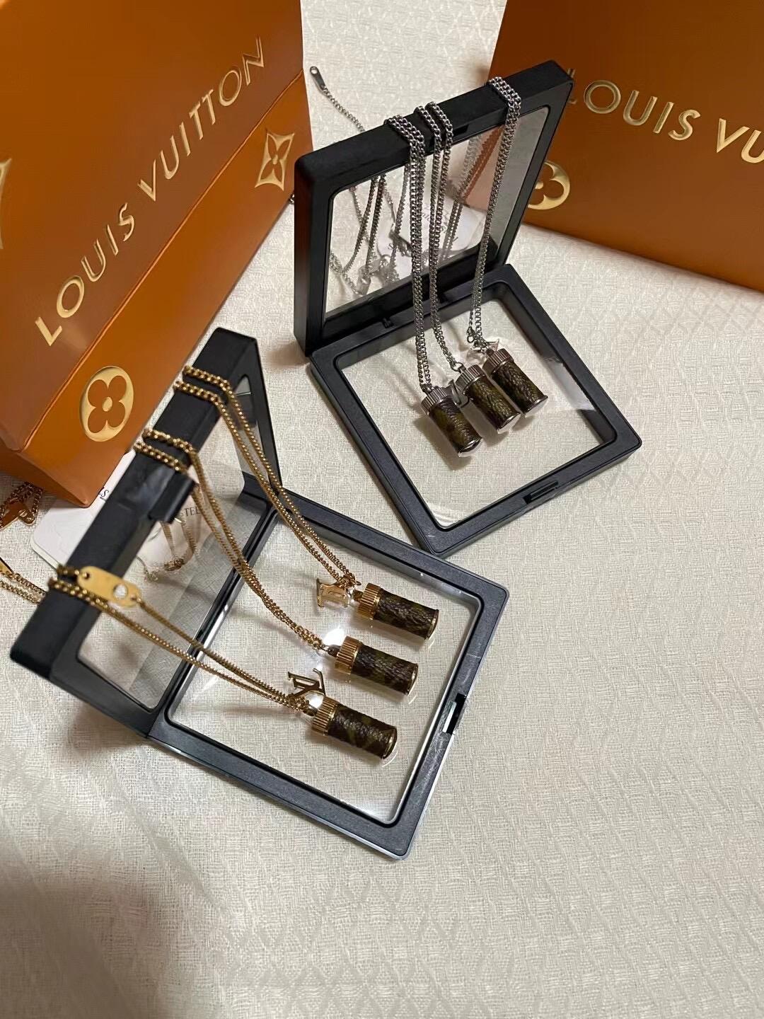 Louis Vuitton Perfume Bottle Necklace - Best Replica Jewelry™