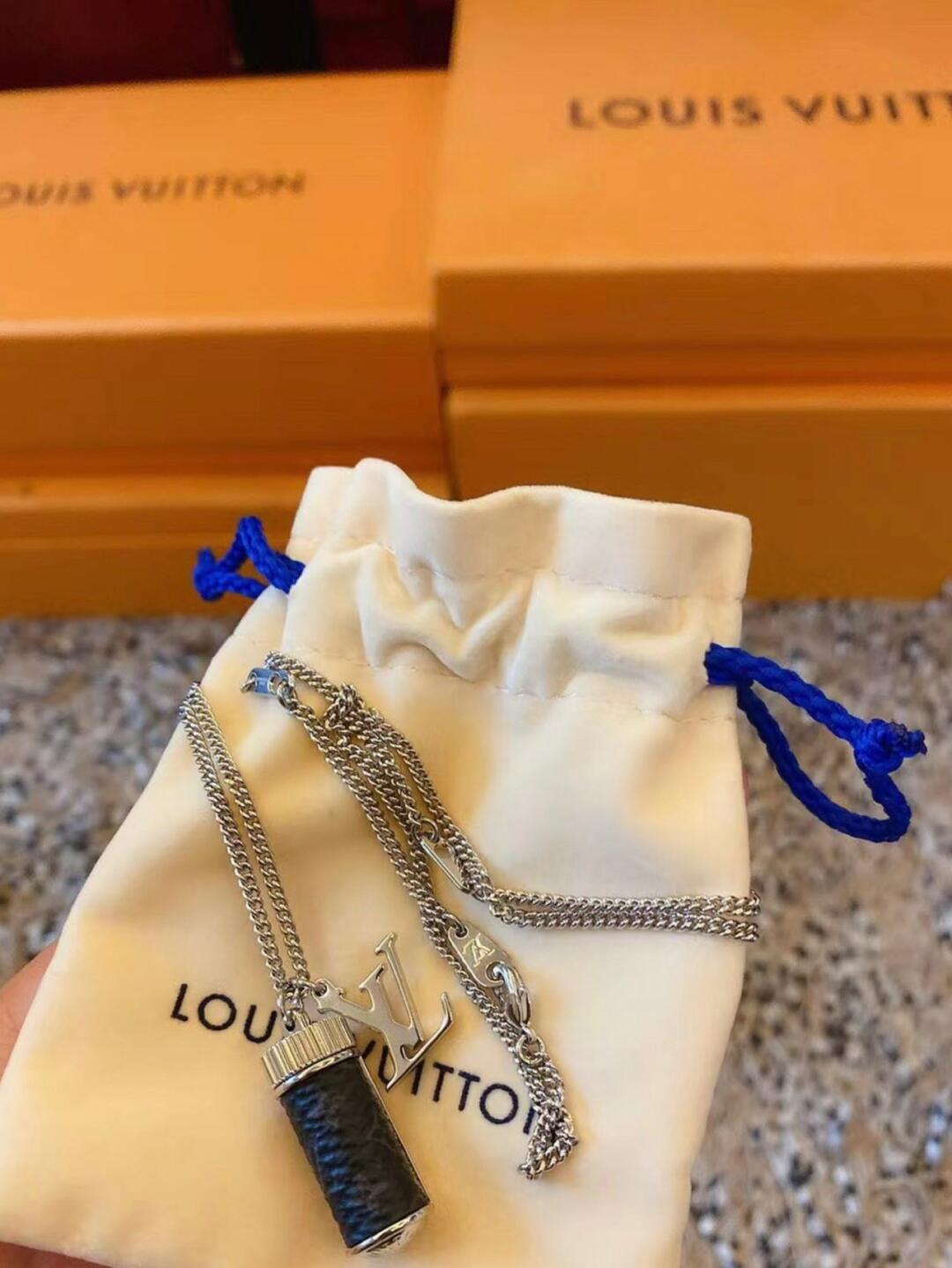 Louis Vuitton Perfume Bottle Necklace - Best Replica Jewelry™