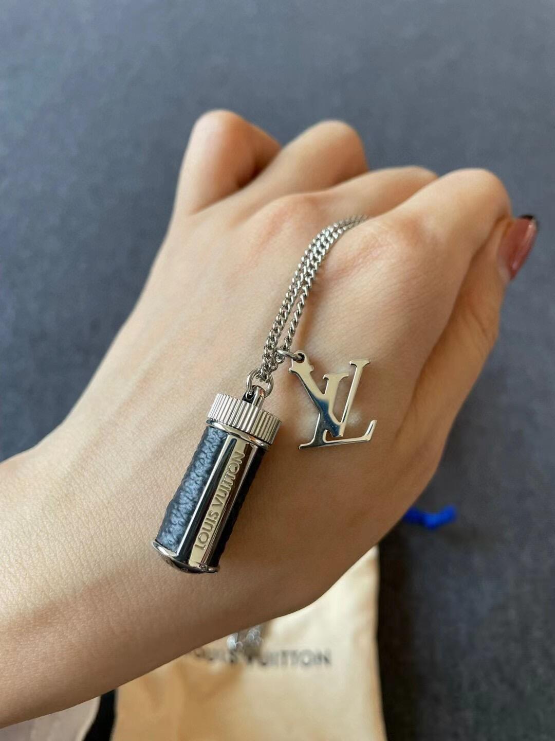 Louis Vuitton Perfume Bottle Necklace - Best Replica Jewelry™