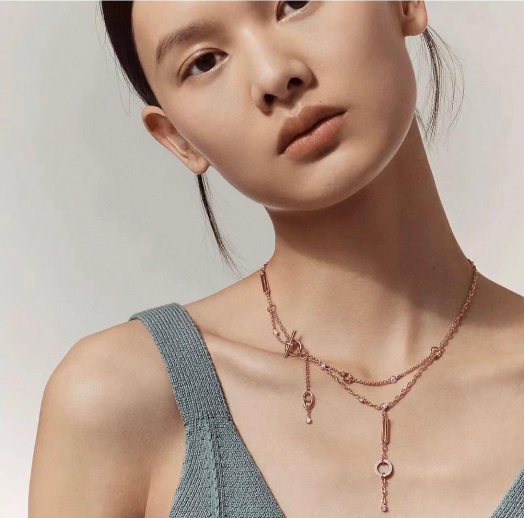 Hermes Drop Pendant Y Necklace - Best Replica Jewelry™