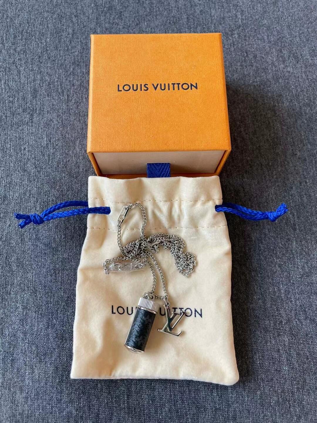 Louis Vuitton Perfume Bottle Necklace - Best Replica Jewelry™