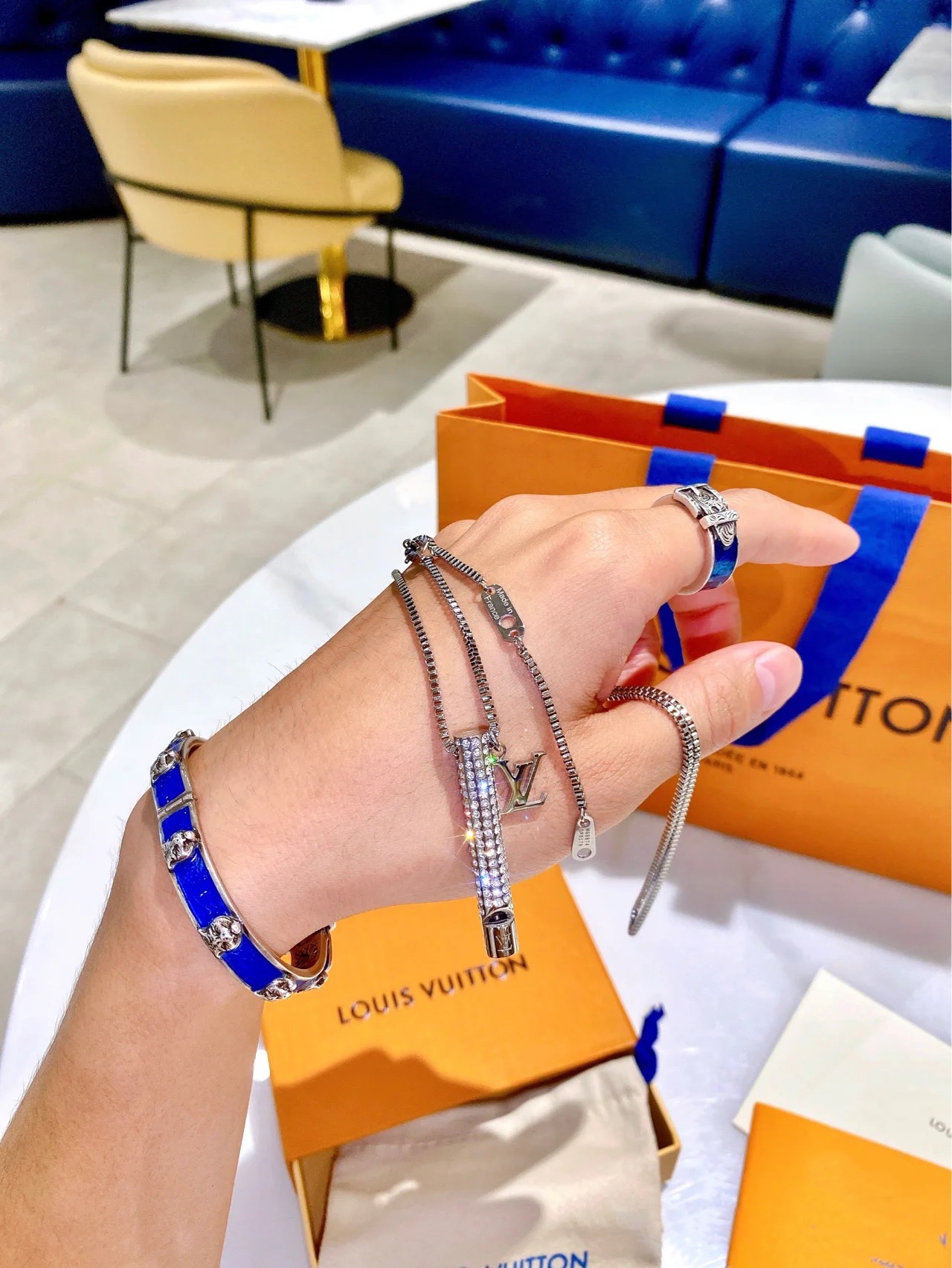 Louis Vuitton Diamond Whistle Pendant Necklace - Best Replica Jewelry™