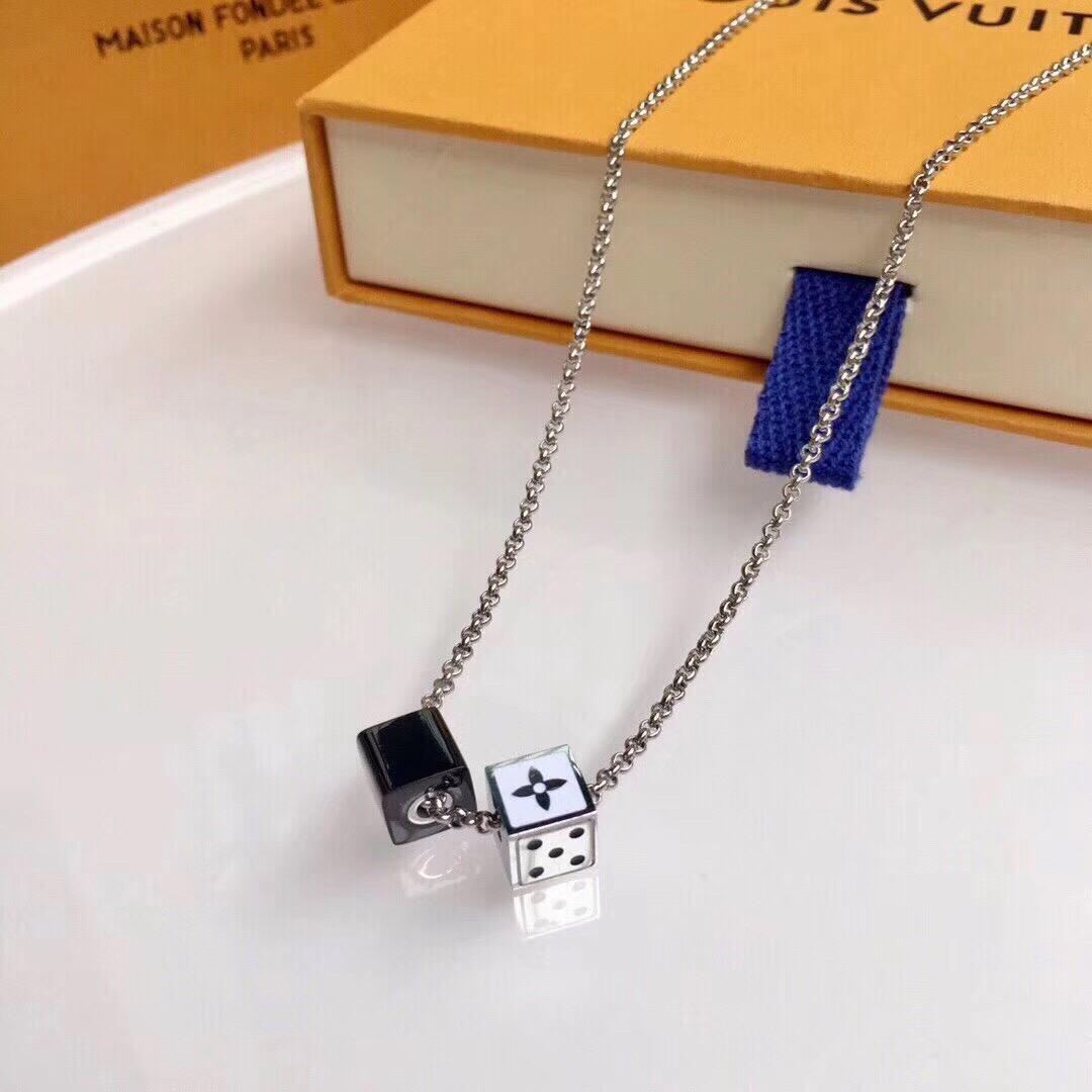 Louis Vuitton Dice Pendant Necklace - Best Replica Jewelry™