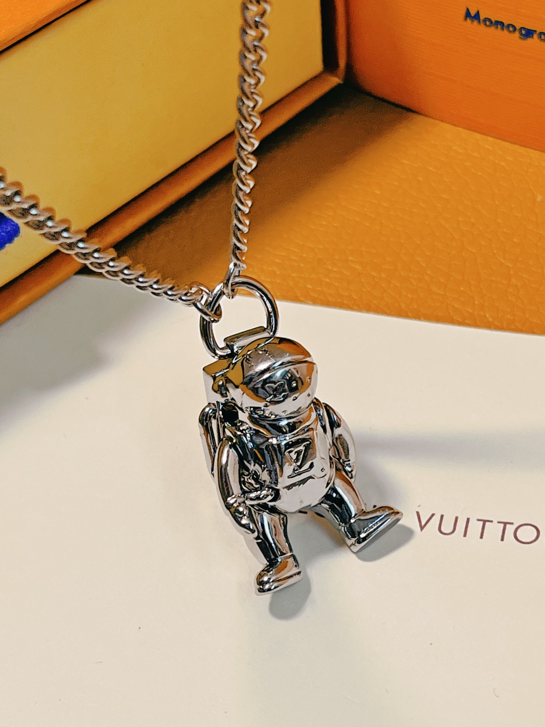 Louis Vuitton LV Galaxy Astronaut Necklace - Best Replica Jewelry™