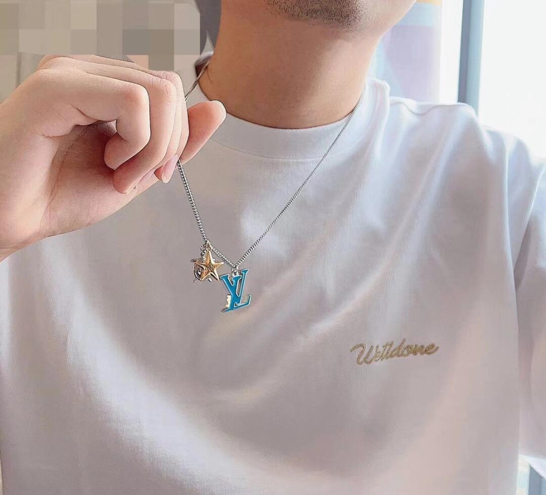 Louis Vuitton Blue LV Star Turtle Pendant Necklace - Best Replica Jewelry™