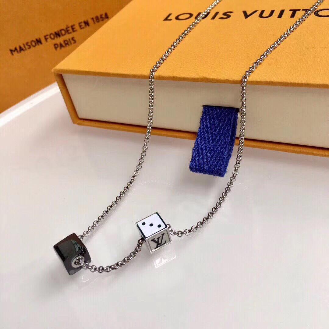 Louis Vuitton Dice Pendant Necklace - Best Replica Jewelry™