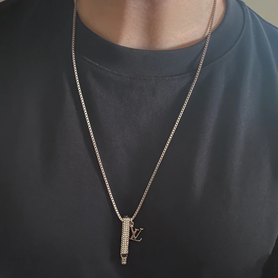 Louis Vuitton Diamond Whistle Pendant Necklace - Best Replica Jewelry™