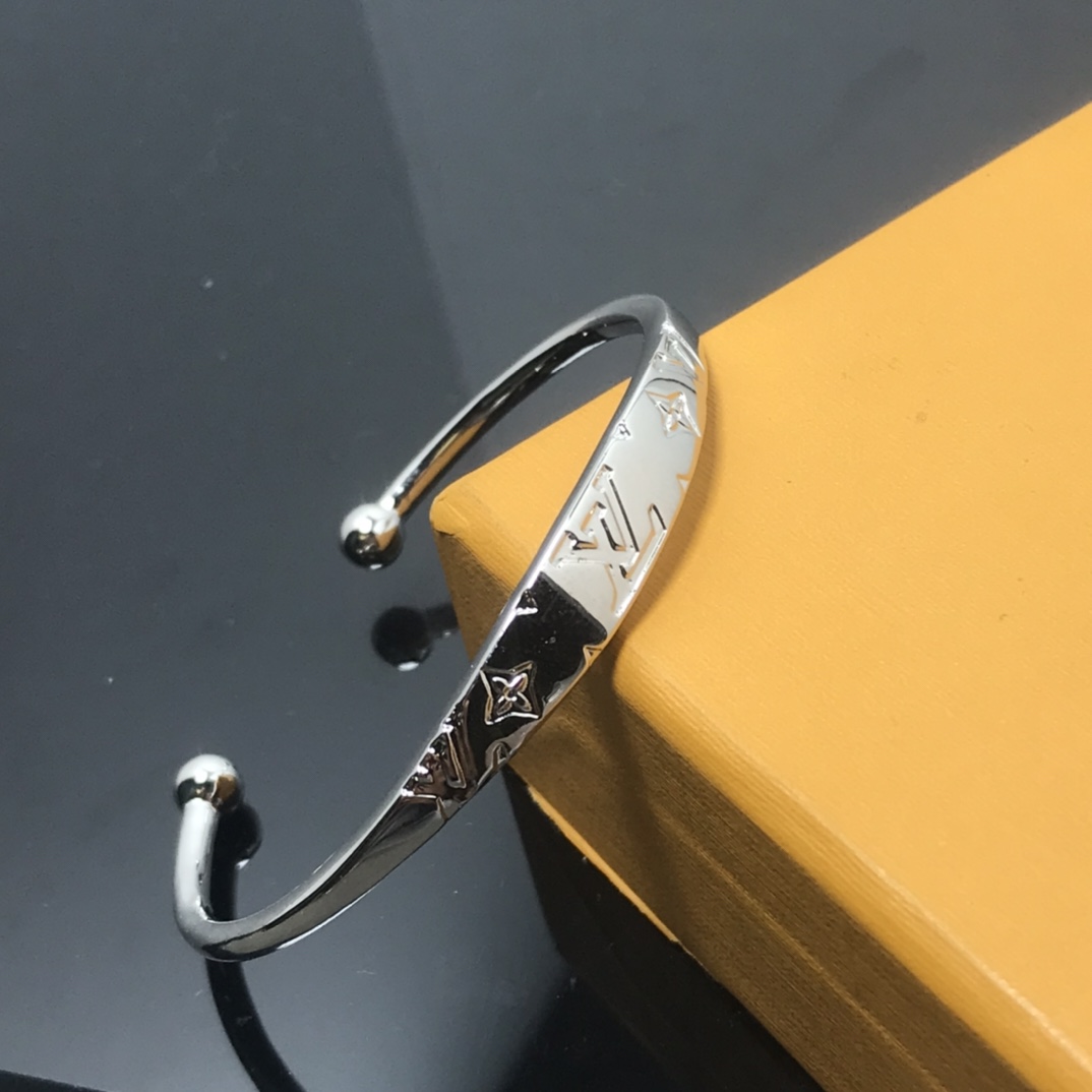 Louis Vuitton Open Cuff Bangle Monogram Bracelet - Best Replica Jewelry™
