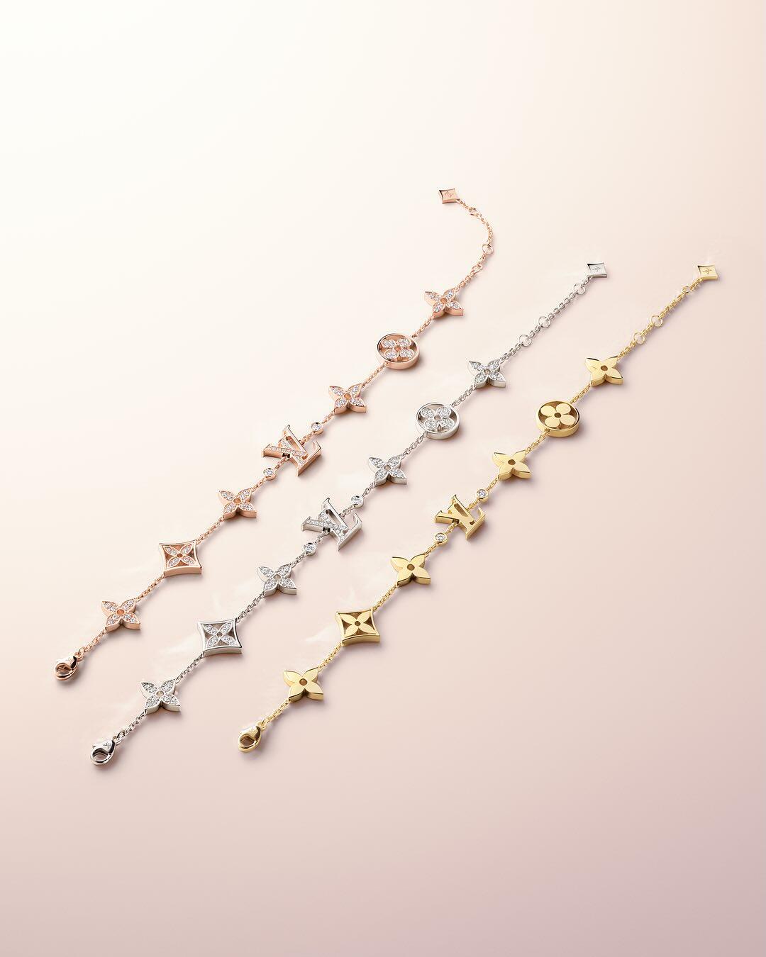 Louis Vuitton 7 Motifs Star Sun Blossom LV Monogram Bracelet - Best Replica Jewelry™