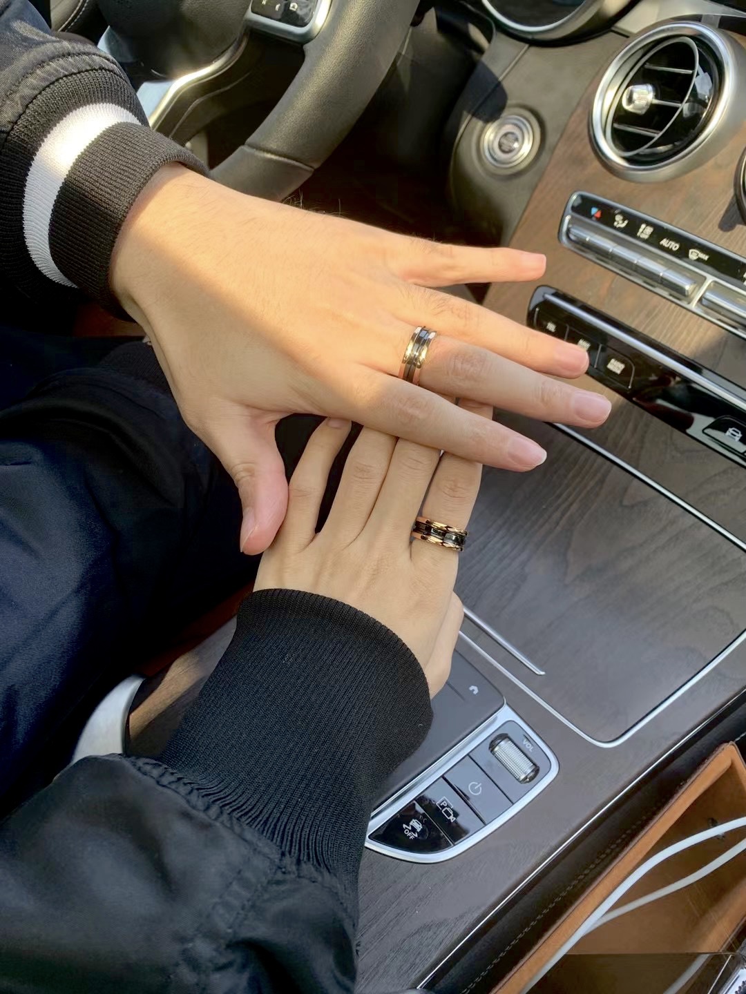 Bvlgari Rose Gold and Black B.zero1 Ring - Best Replica Jewelry™