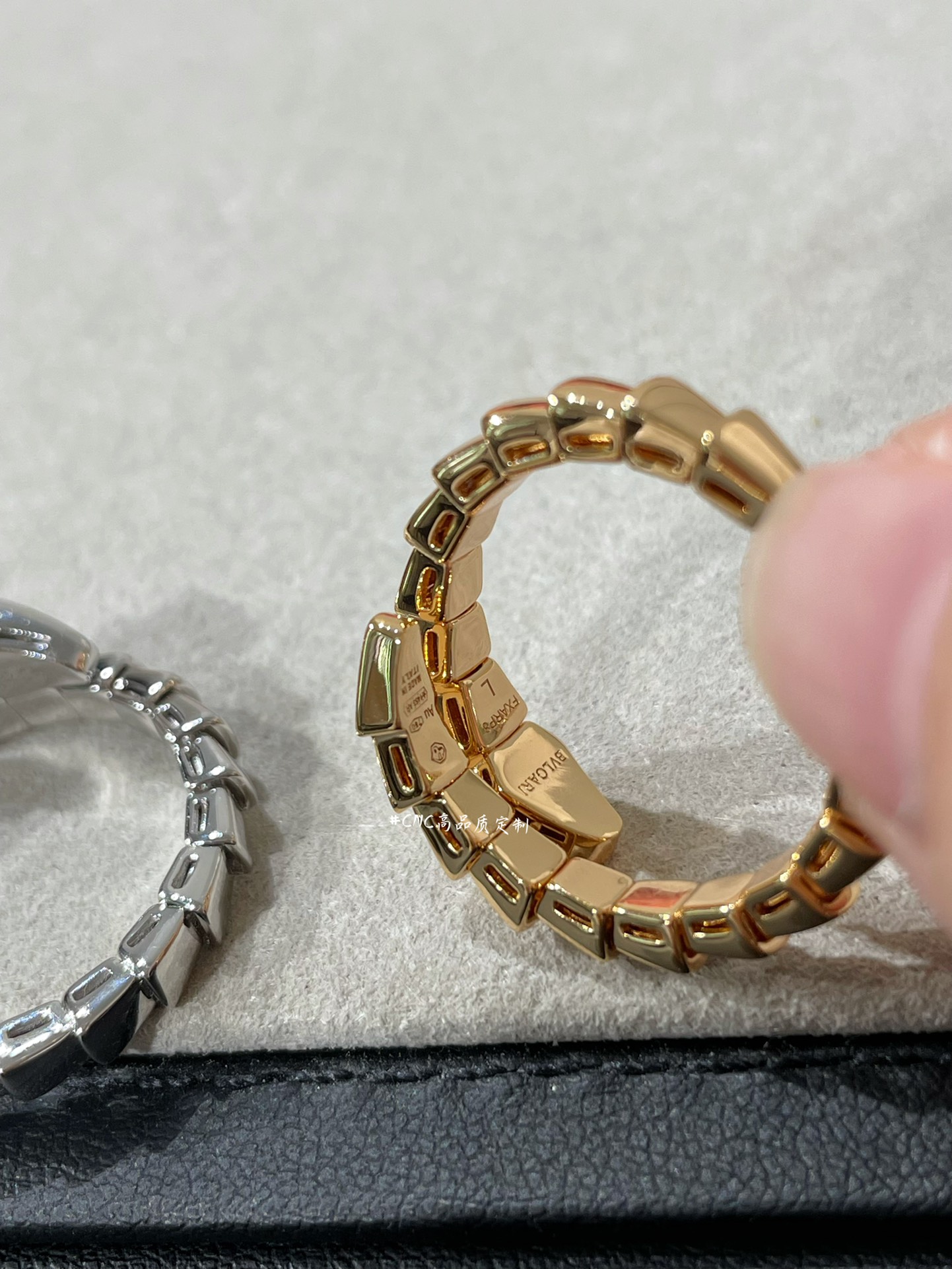 Bvlgari Diamond Head Serpenti Viper Ring - Best Replica Jewelry™