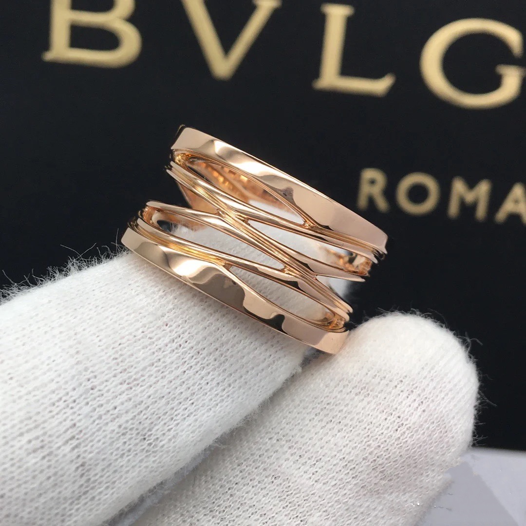Bvlgari Wide Band Hollow B.zero1 Ring - Best Replica Jewelry™