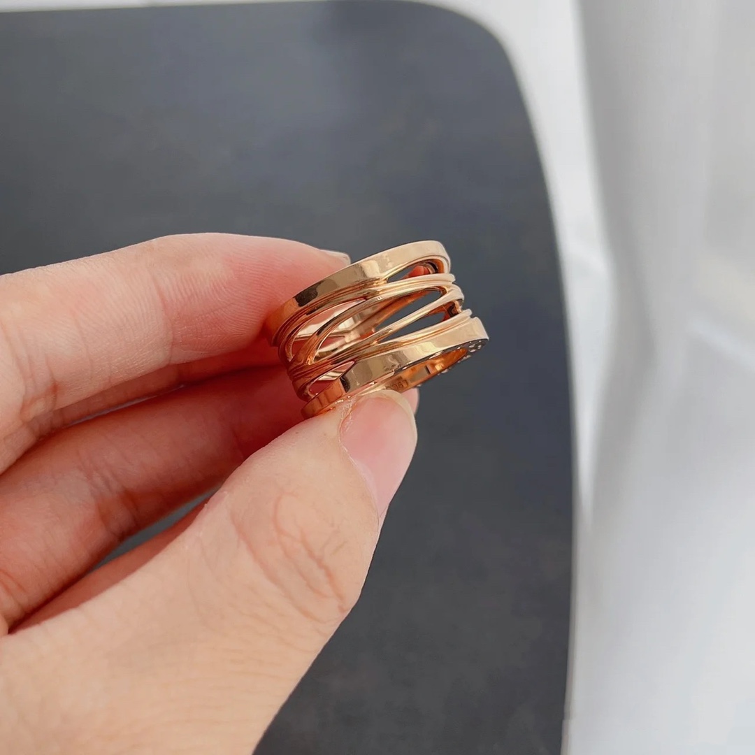 Bvlgari Wide Band Hollow B.zero1 Ring - Best Replica Jewelry™